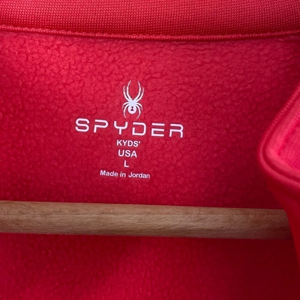 Spyder Coral Long Sleeve Quarter Zip Size Kids Large